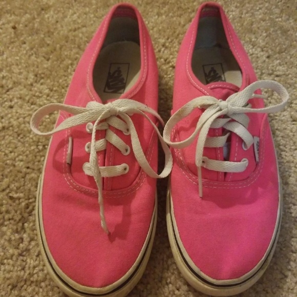 pink vans tennis shoes